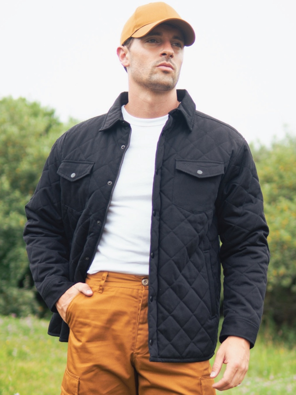 Rothco Quilted Black Tactical Outdoor Jacket